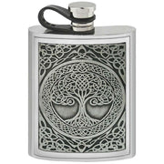 english-pewter-company-6oz-tree-of-life-hip-flask---silver-34432696