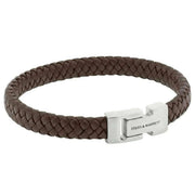 steel-barnett-archie-braided-leather-bracelet---brown-35896313