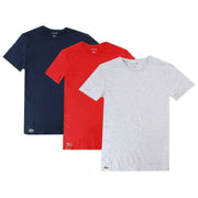 lacoste-crew-neck-slim-fit-cotton-3-pack-t-shirts---navyredsilver-chine-grey-34439686