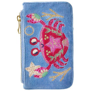 powder-seafaring-crab-velvet-card-holder---cornflower-blue-34428250