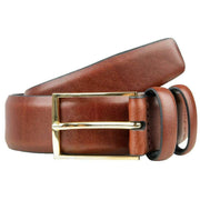 dents-gold-buckle-lined-leather-belt---brown-34490496
