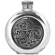english-pewter-company-4oz-round-celtic-disk-flask---silver-34472380