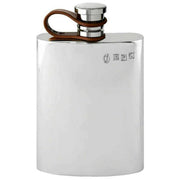 english-pewter-company-4oz-plain-leather-flexi-cap-hip-flask---silver-34432679