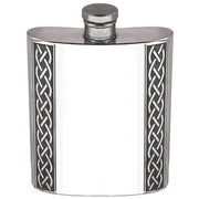 english-pewter-company-6oz-embossed-celtic-band-flask---silver-34472332