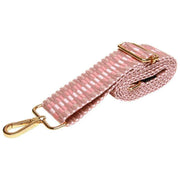 Alice Wheeler London Ziz Zag Bag Strap - Pink/White