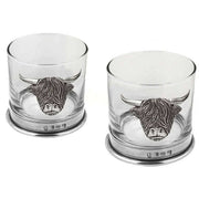 english-pewter-company-11oz-double-highland-cow-tumbler-set---silverclear-34432768