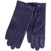 isotoner-smartouch™-three-point-leather-gloves---navy-34518341