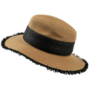dents-frayed-edge-straw-fedora-hat---natural-beigeblack-34437266