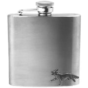 english-pewter-company-6oz-stainless-steel-fox-hip-flask---silver-34432883