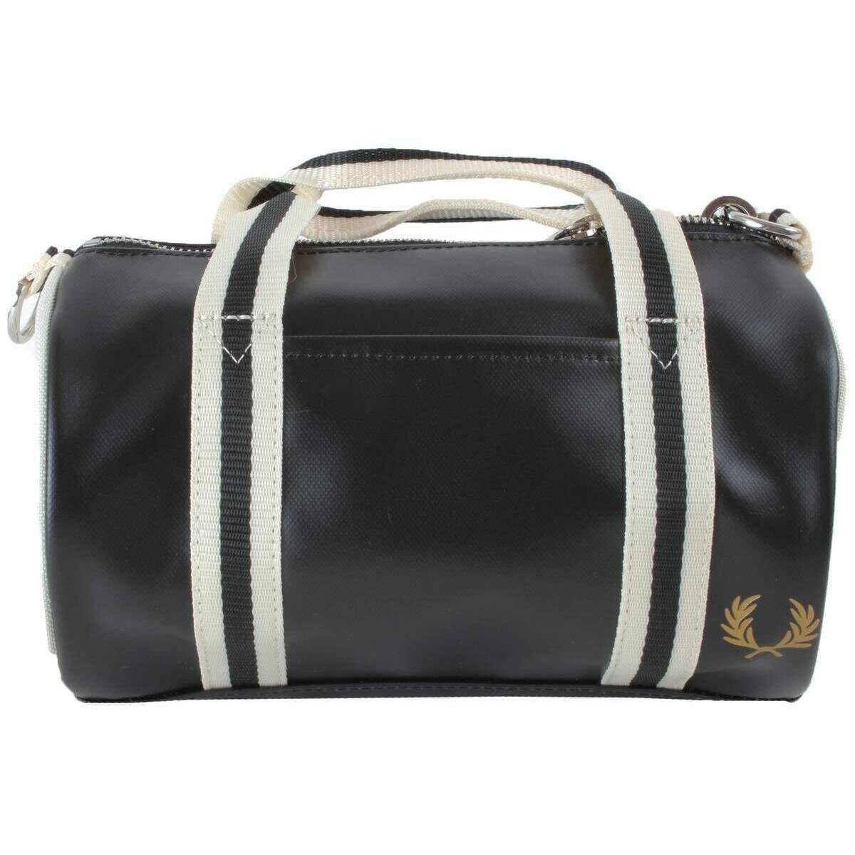 french connection perry mini backpack black Fred Perry Mini Classic Barrel Bag