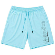 Helvetica Mountain Pioneers Bastia Shorts - Sky Blue