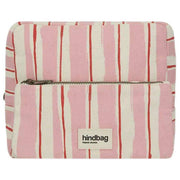 Hindbag Alix Extra Large Toiletry Bag - Pink/Red Stripes