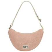 Hindbag Andrea Teddy Half Moon Bag - Powder Pink