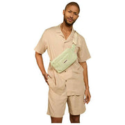 Hindbag Harry Rectangle Terry Bum Bag - Almond Green