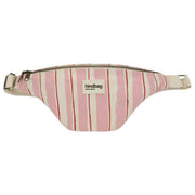 Hindbag Olivia Bum Bag - Red/Pink Stripes