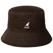 Kangol Washed Bucket Hat - Coffee Bean Brown
