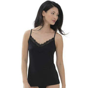 Mey Luise Lace Spaghetti Vest - Black