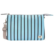 Roka Carnaby XL Recycled Canvas Crossbody Bag - Blue Stripe