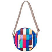 Roka Paddington B Recycled Canvas Crossbody Bag - Wide Stripe Multi-colour