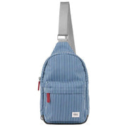 Roka Willesden B Large Hickory with Red Recycled Canvas Scooter Bag - Red/Blue/White