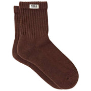 Roka Windsor Solid Crew Socks - Coco Brown