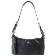 Vivienne Westwood Emma Supple Leather Shoulder Bag - Black