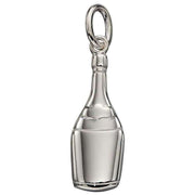 Beginnings Champagne Bottle Charm - Silver
