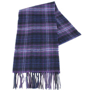 Locharron of Scotland Bowhill Scotland Forever Modern Lambswool Scarf - Purple