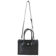 vivienne-westwood-troy-supple-leather-small-tote-crossbody---blackdark-silver-35904783