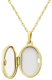 Mark Milton Oval Locket Pendant - Yellow Gold