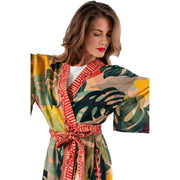 powder-exotic-leaves-kimono-gown---greenbeigeyellow-35503550