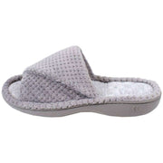 isotoner-popcorn-turnover-open-toe-slippers---pale-grey-34523112