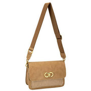 david-jones-half-flap-clasp-shoulder-bag---pumpkin-spice-brown-34510979