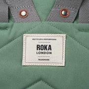 roka-finchley-a-small-recycled-canvas-backpack---frost-green-34462144