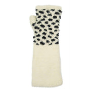 dents-spotted-feather-yarn-knitted-wrist-warmers---ivory-white-34478254