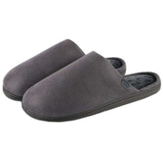 isotoner-square-patterned-smart-mule-slippers---grey-34523224