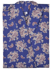 Bown of London Gatsby Paisley Print Cotton Robe - Blue