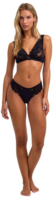 Falke Delicate Touch Thong - Black