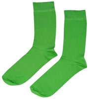 Bassin and Brown 5 Pack Plain Bamboo Socks - Green/Red/Navy/Black/Blue