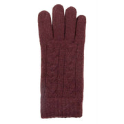 dents-cable-knit-gloves---damson-burgundy-34478168
