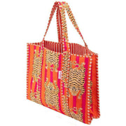 elie-beaumont-serendipity-cotton-quilted-tote-bag---tibetan-tiger-pinkorange-34429960