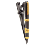 Bassin and Brown Fountain Pen Tie Bar - Black/Gold