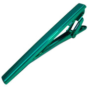 Bassin and Brown Plain Metallic Tie Bar - Green