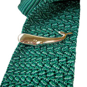 Bassin and Brown Whale Tie Bar - Silver