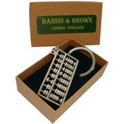 Bassin and Brown Abacus Key Ring - Silver