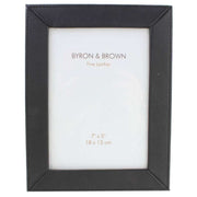 Byron and Brown Nappa Slim Classic Photo Frame 5x7 - Black