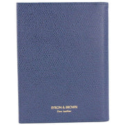 Byron and Brown Florence 2 Fold Leather Travel Frame 5x3.5 - Blue