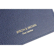 Byron and Brown Florence 2 Fold Leather Travel Frame 5x3.5 - Blue