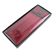 Knightsbridge Neckwear Bow Tie and Cummerbund Set - Wine