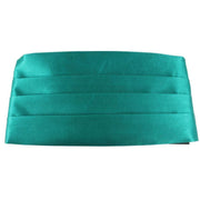 Knightsbridge Neckwear Bow Tie and Cummerbund Set - Teal